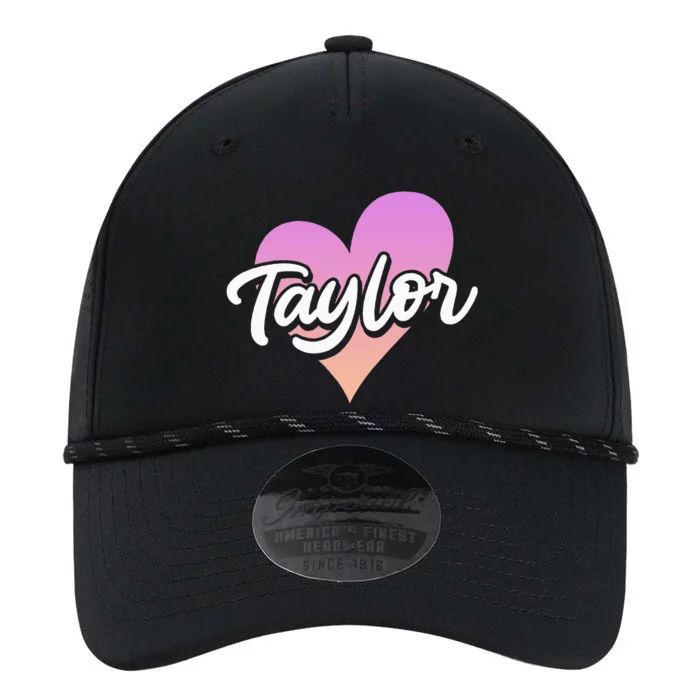 Customized Taylor Heart I Love Taylor First Name Performance The Dyno Cap