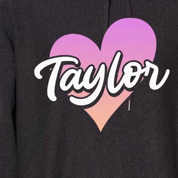 Customized Taylor Heart I Love Taylor First Name Premium Hoodie