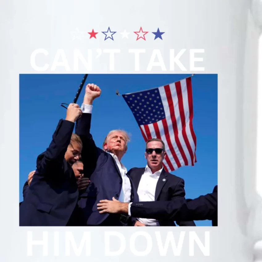 CanT Take Him Down Shooting At Donald Trump Rally Gift Black Color Changing Mug