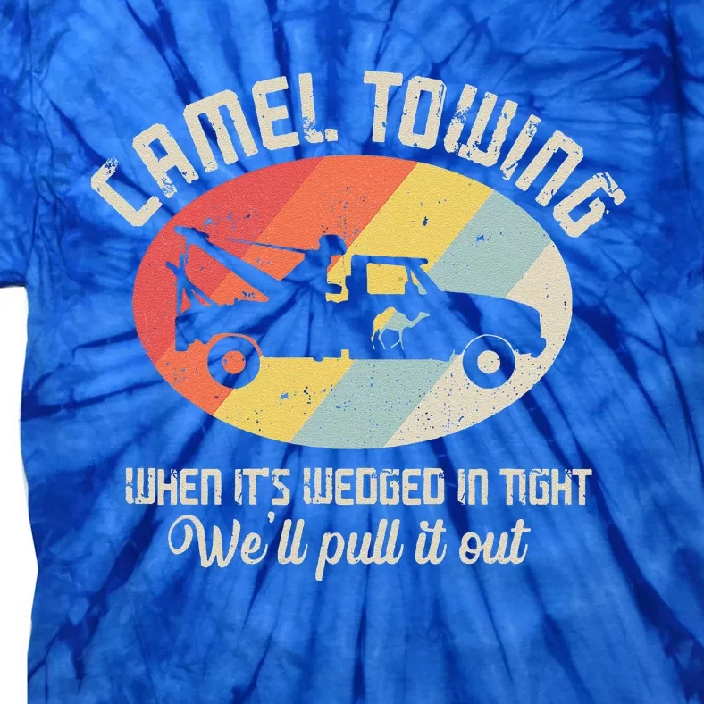 Camel Towing Halloween Retro Tie-Dye T-Shirt