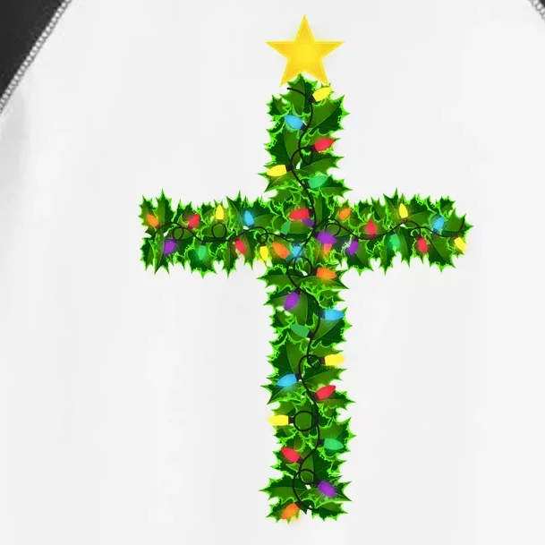 Christmas Tree Holly Cross Toddler Fine Jersey T-Shirt