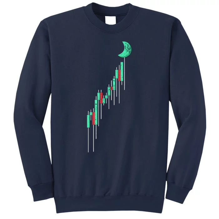 Crypto Trading Hodl Vintage Stock Chart To The Moon Sweatshirt