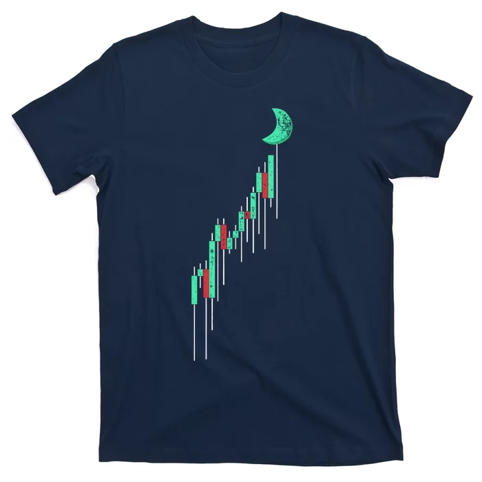 Crypto Trading Hodl Vintage Stock Chart To The Moon T-Shirt