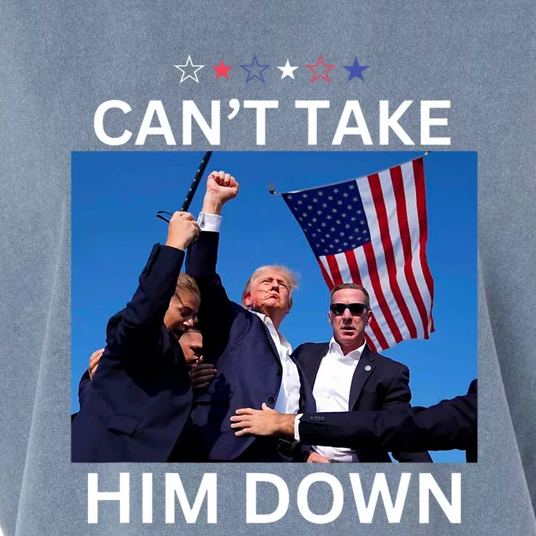 CanT Take Him Down Shooting At Donald Trump Rally Garment-Dyed Women's Muscle Tee