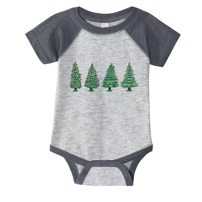 Christmas Trees Holiday Season Infant Baby Jersey Bodysuit