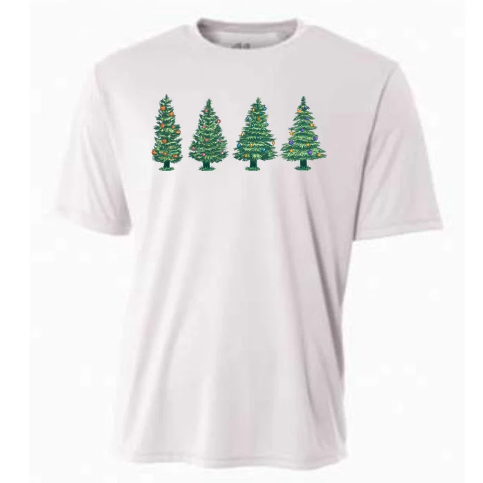 Christmas Trees Holiday Season Cooling Performance Crew T-Shirt