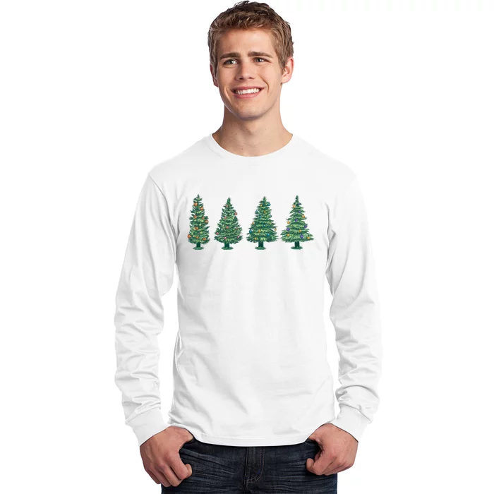 Christmas Trees Holiday Season Long Sleeve Shirt