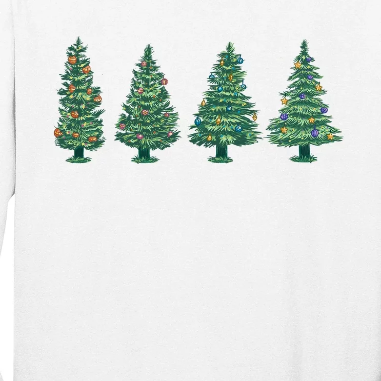 Christmas Trees Holiday Season Long Sleeve Shirt