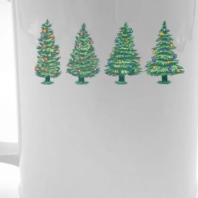 Christmas Trees Holiday Season Front & Back Beer Stein