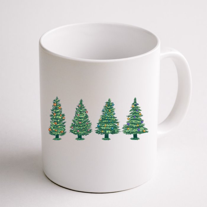 Christmas Trees Holiday Season Front & Back Coffee Mug