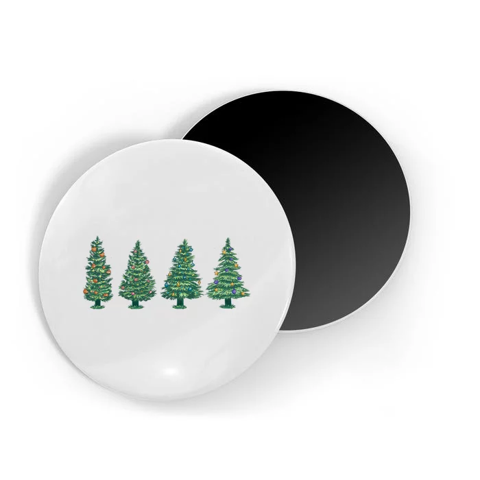 Christmas Trees Holiday Season Magnet