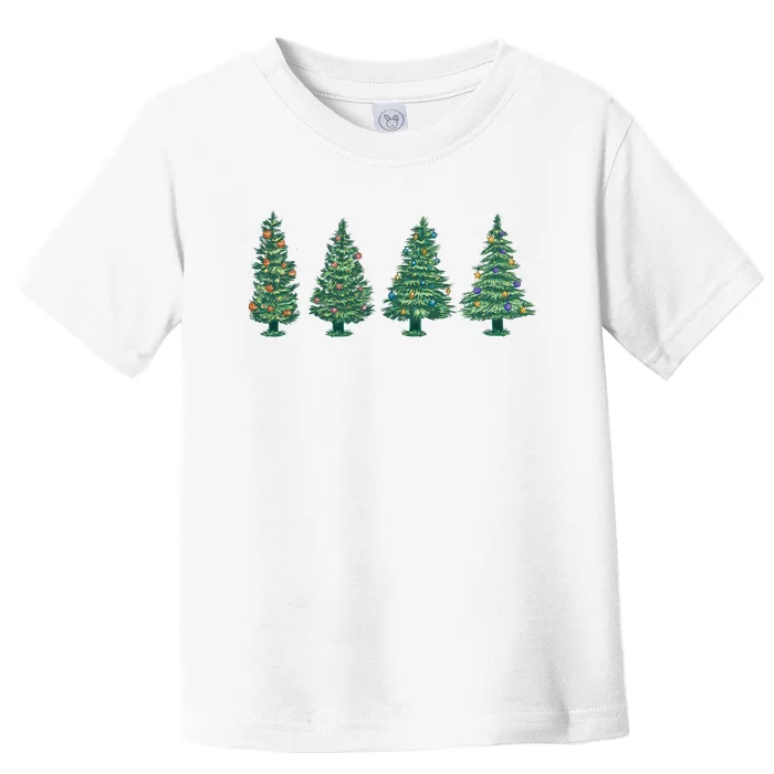 Christmas Trees Holiday Season Toddler T-Shirt