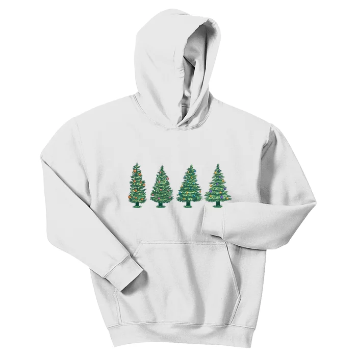 Christmas Trees Holiday Season Kids Hoodie