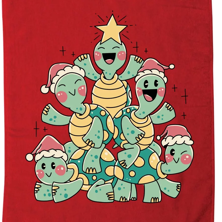 Christmas Turtles Holiday Tree Platinum Collection Golf Towel