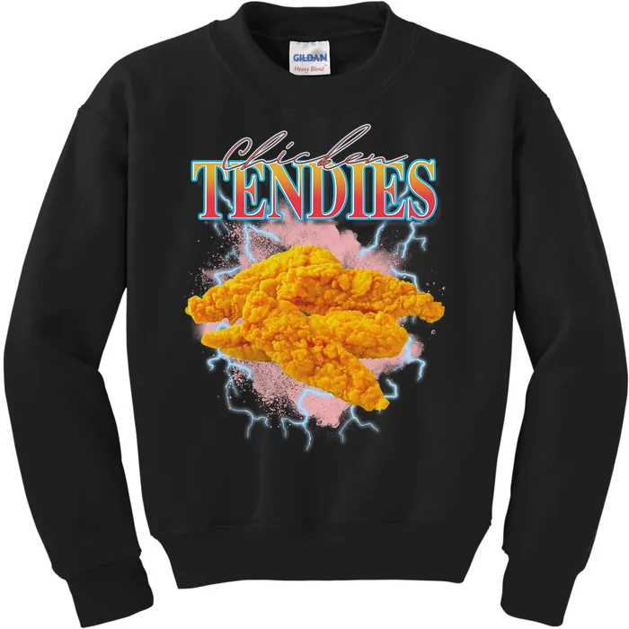 Chicken Tendies Heavy Metal W.O.R.L.D T.O.U.R Hardcore Music Kids Sweatshirt