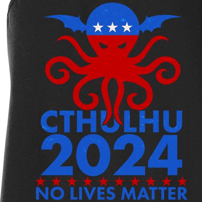 CTHULHU 2024 Election No Lives Matter Women's Racerback Tank