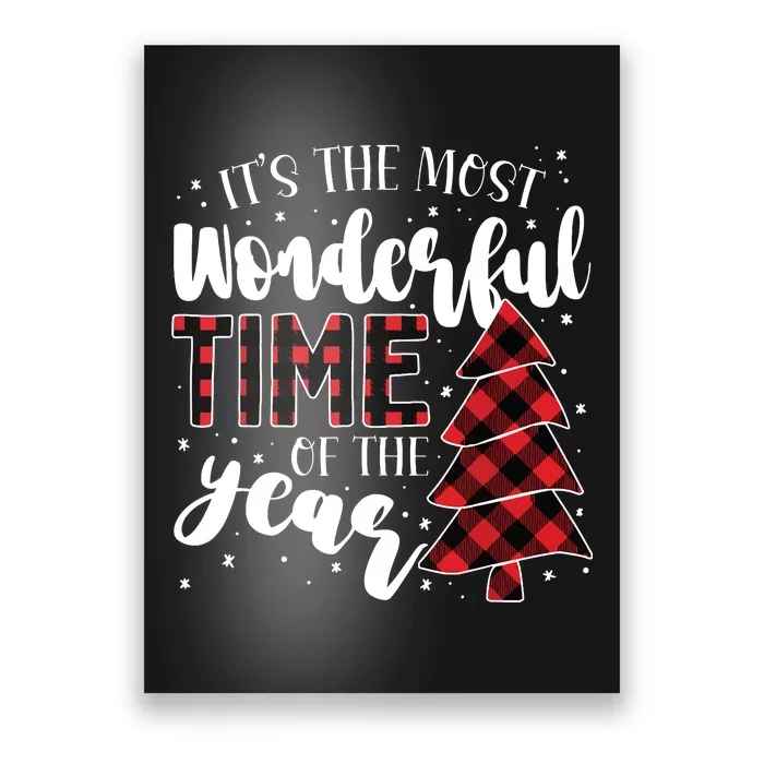 Christmas Trees Its The Most Wonderful Time Of The Year Poster