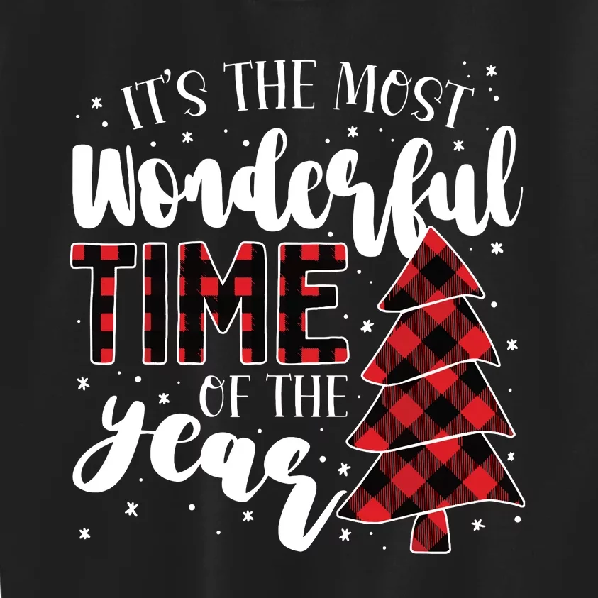 Christmas Trees Its The Most Wonderful Time Of The Year Kids Sweatshirt