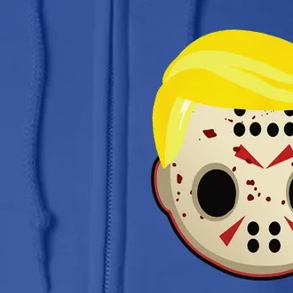 Cute Trump In Hockey Mask Funny Halloween Horror Full Zip Hoodie