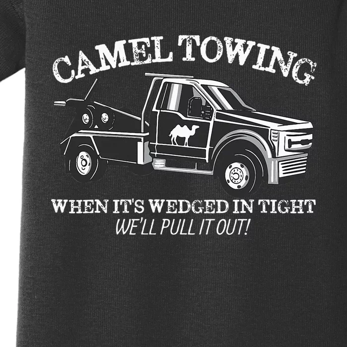 Camel Towing Inappropriate Humor Adult Humor Camel Towing Baby Bodysuit