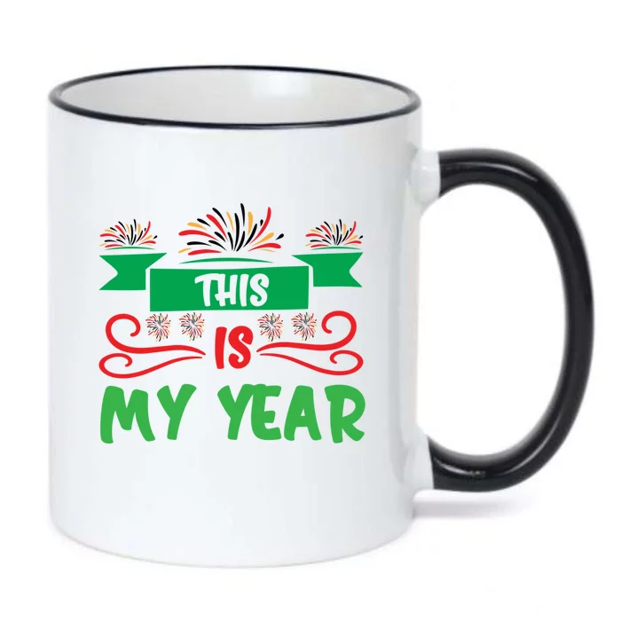 Cute This Is My Year Celebrating New Years Eve Party Design Great Gift Black Color Changing Mug