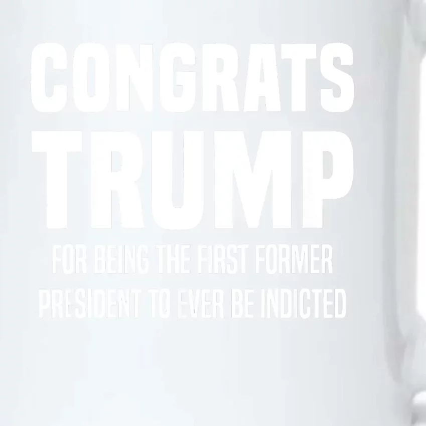 Congrats Trump Indicted Black Color Changing Mug