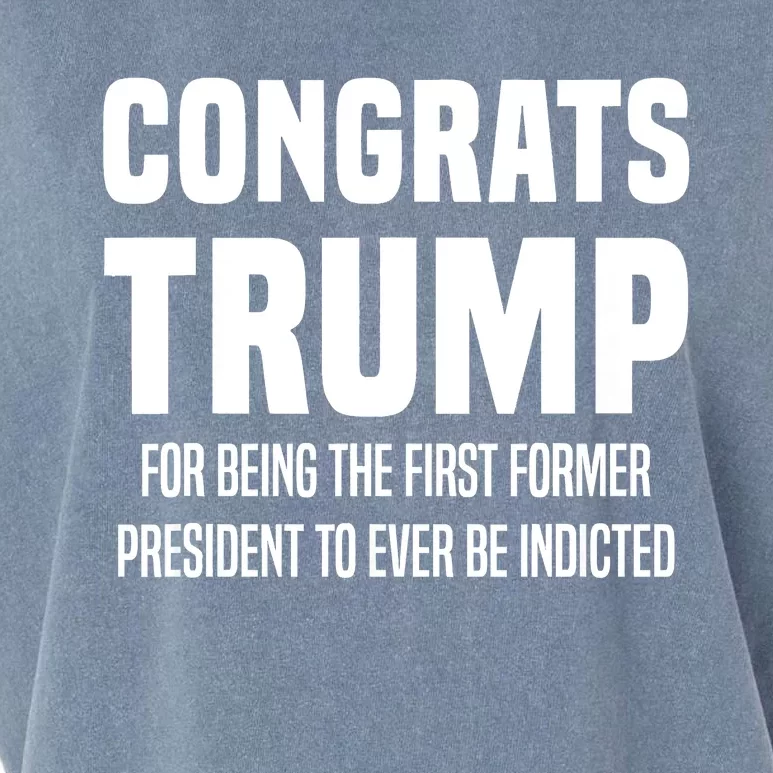 Congrats Trump Indicted Garment-Dyed Women's Muscle Tee