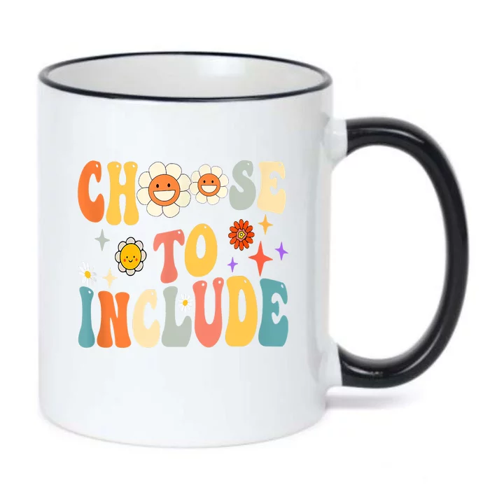 Choose To Include Special Education Teacher Autism Awareness Black Color Changing Mug