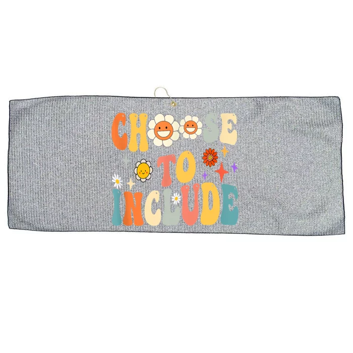 Choose To Include Special Education Teacher Autism Awareness Large Microfiber Waffle Golf Towel