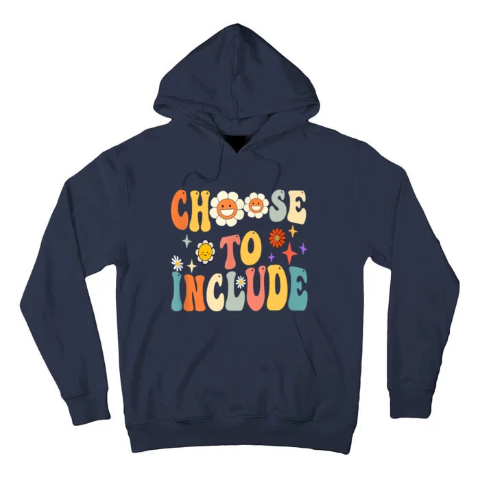 Choose To Include Special Education Teacher Autism Awareness Tall Hoodie