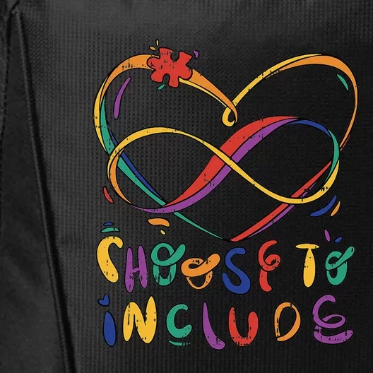 Choose To Include Autism Awareness Teacher Special City Backpack