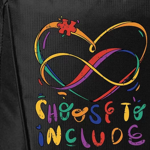 Choose To Include Autism Awareness Teacher Special Education City Backpack