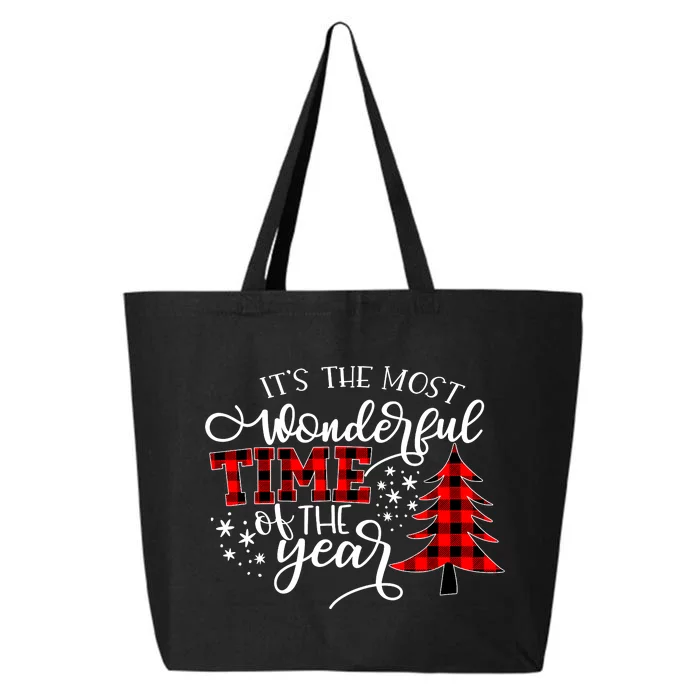 Christmas Trees It's The Most Wonderful Time Of The Year 25L Jumbo Tote