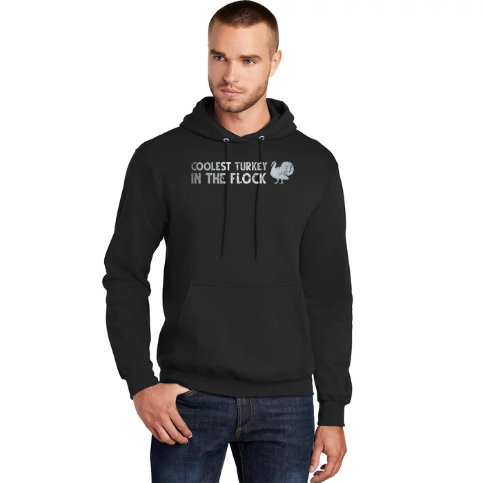 Coolest Turkey In The Fluck Thanksgiving Funny Turkey Fall Hoodie