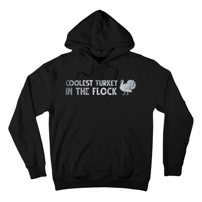 Coolest Turkey In The Fluck Thanksgiving Funny Turkey Fall Hoodie