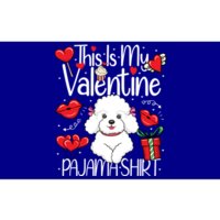 Cute This Is My Valentine Pajama Poodle Puppy Lover Funny Gift Bumper Sticker