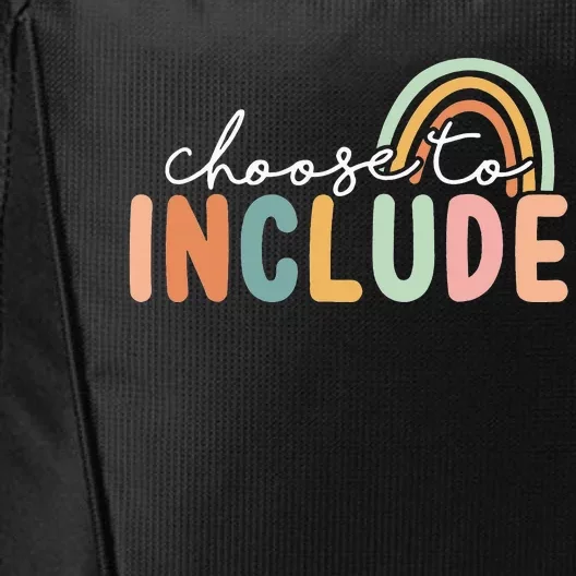 Choose To Include For Autism Teacher Special Education SPED City Backpack