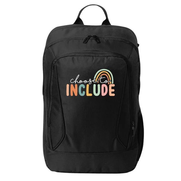 Choose To Include For Autism Teacher Special Education SPED City Backpack