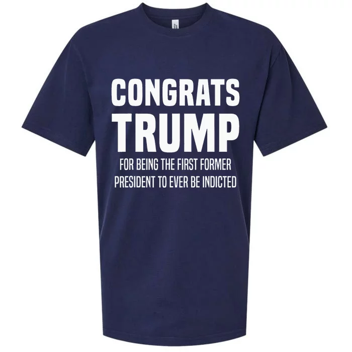 Congrats Trump Indicted Sueded Cloud Jersey T-Shirt