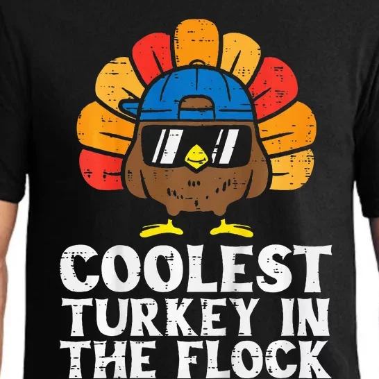 Coolest Turkey In The Flock Thanksgiving Pajama Set