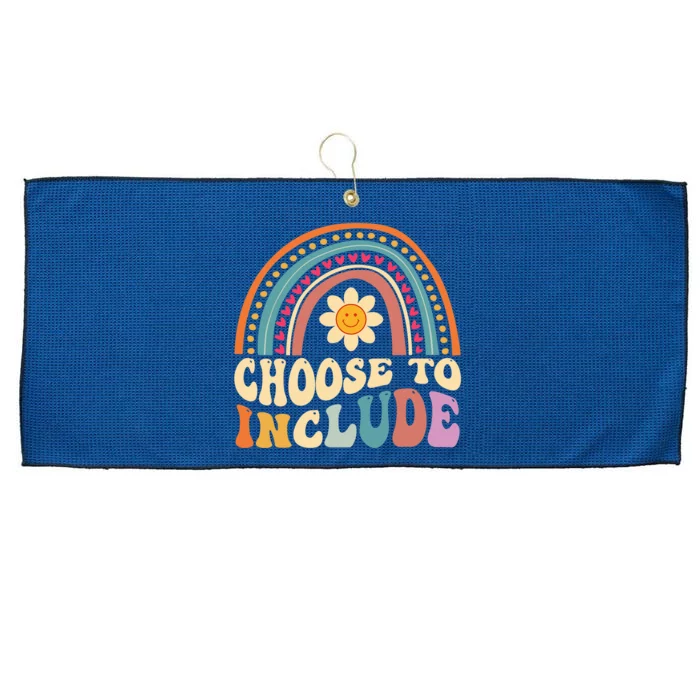 Choose To Include For Autism Teacher Special Education SPED Large Microfiber Waffle Golf Towel