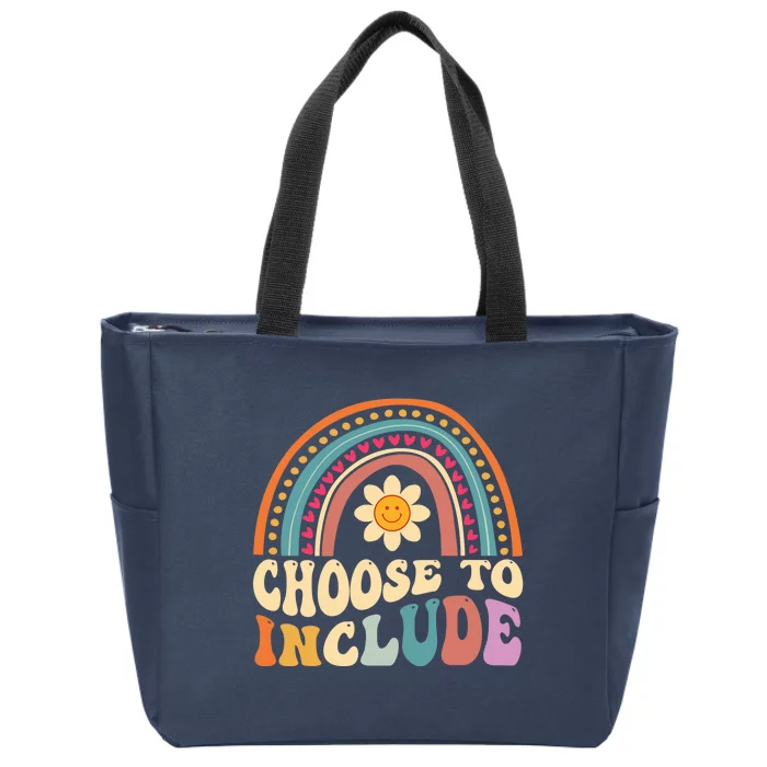 Choose To Include For Autism Teacher Special Education SPED Zip Tote Bag