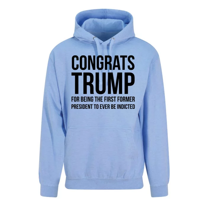 Congrats Trump Indicted Unisex Surf Hoodie