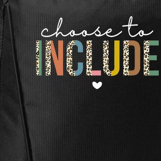 Choose To Include Special Education Teacher Autism Awareness City Backpack