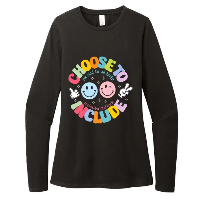 Choose To Include Be Kind To All Kinds Autism Awareness Cute Gift Womens CVC Long Sleeve Shirt