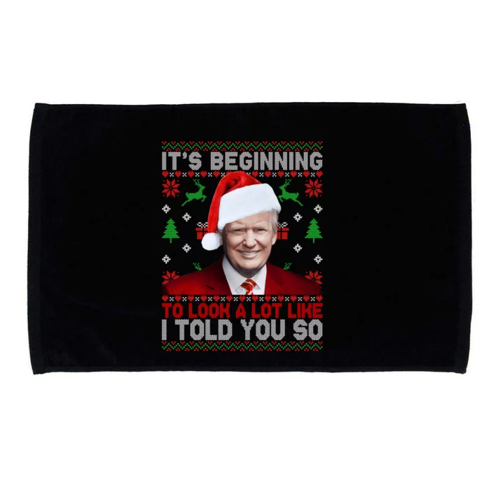 Christmas Trump Its Beginning To Look A Lot Like You Miss Me Gift Microfiber Hand Towel