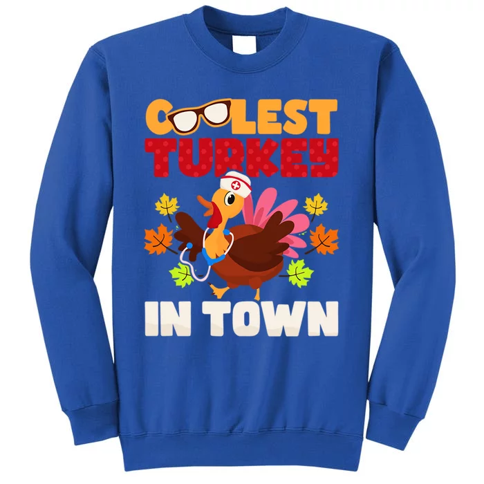 Coolest Turkey In Town Design Great Gift Sweatshirt