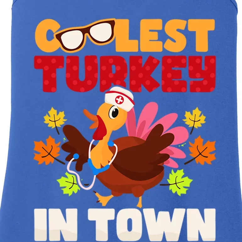 Coolest Turkey In Town Design Great Gift Ladies Essential Tank