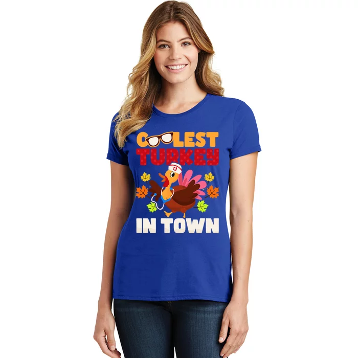 Coolest Turkey In Town Design Great Gift Women's T-Shirt