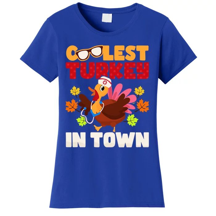 Coolest Turkey In Town Design Great Gift Women's T-Shirt